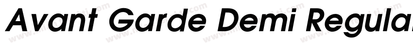 Avant Garde Demi Regular字体转换